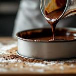 Stampo riempito pronto per forno