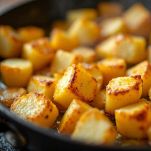 Padella con patate croccanti