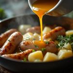 Salsicce e patate morbide
