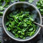 Spinaci lessati e strizzati