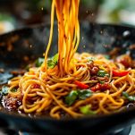 Tagliolini saltati nella marinata