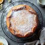 Torta spolverata con zucchero a velo