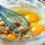 Uova montate con zucchero di canna