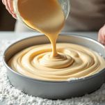 Impasto nella teglia rotonda