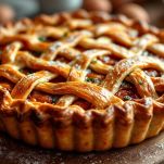 Torta rustica appena sfornata