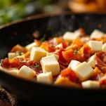 Mozzarella e prosciutto tagliati