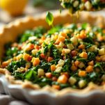 Spinaci incorporati al composto