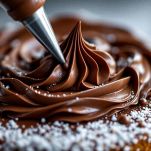 Ciuffi di crema sulla torta