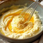 Uova sbattute con panna e Parmigiano