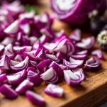 Radicchio tagliato a pezzi