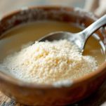 Ciotola con lievito disciolto in acqua pronto per l’impasto