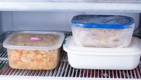 Alimenti surgelati nei contenitori