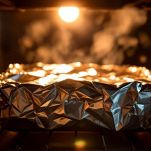 Arrosto coperto con alluminio in forno.