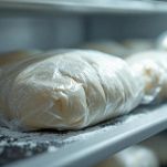 Impasto avvolto nella pellicola trasparente