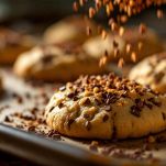 Biscotti di zucca in cottura in forno