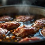 Cotechino immerso nel brodo con le altre carni.