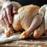 Cappone senza interiora pronto