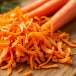 Carote pulite e affettate in modo uniforme