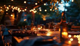 Cena estiva all'aperto