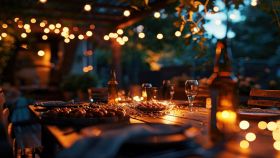 Cena estiva all'aperto