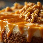 Cheesecake decorata pronta da servire