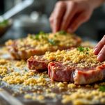 Cotoletta impanata con pangrattato.