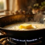 Burro che si scioglie in padella.