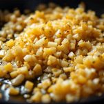 Cipolla e aglio in padella