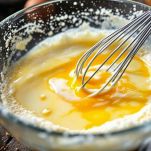 Uova sbattute con latte