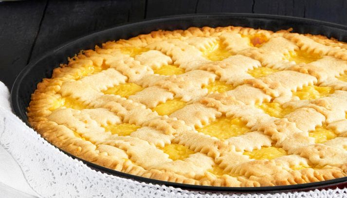 Crostata con crema pasticcera