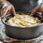 Base della crostata in cottura