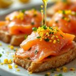 Crostoni con limone grattugiato