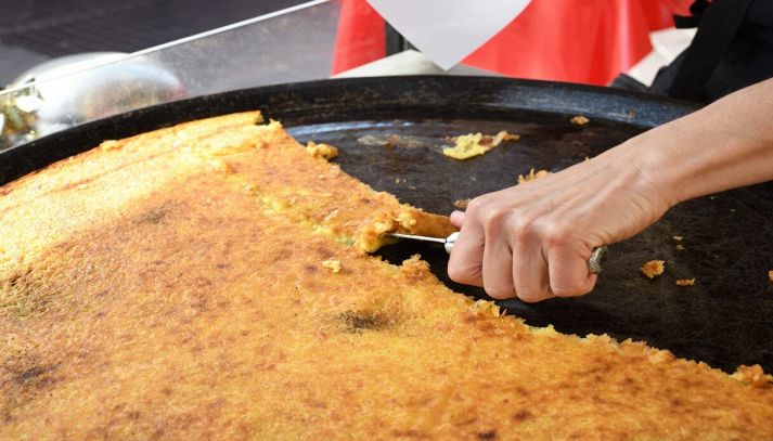 Farinata di ceci, street food genovese