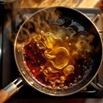 Olio caldo in padella