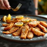 Frittura pronta nel piatto