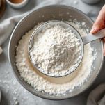 Pastella mescolata in una ciotola.