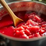 Pentola con purea e fecola