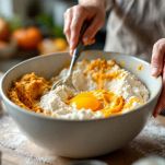 Purea di zucca in ciotola