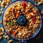 Frutta secca tritata nel mixer