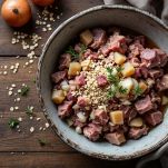 Coratella tritata con ingredienti