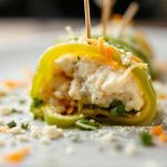 Involtini di peperone con stecchino pronti