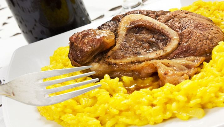 Ossobuco con risotto alla milanese