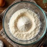 Lievito sciolto in acqua in una ciotola.