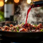 Tritato misto che rosola con le verdure