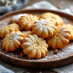 Biscotti cotti leggermente coloriti