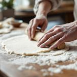 Stendete e ritagliate dischi sottili