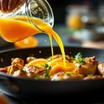 Pollo con succo d’arancia