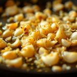 Scalogno rosolato in padella con burro