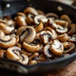 Champignon affettati in padella