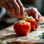 Pomodori riempiti con crema di tonno